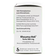 Rheuma HEK Forte 600 mg Filmtabletten 100 St