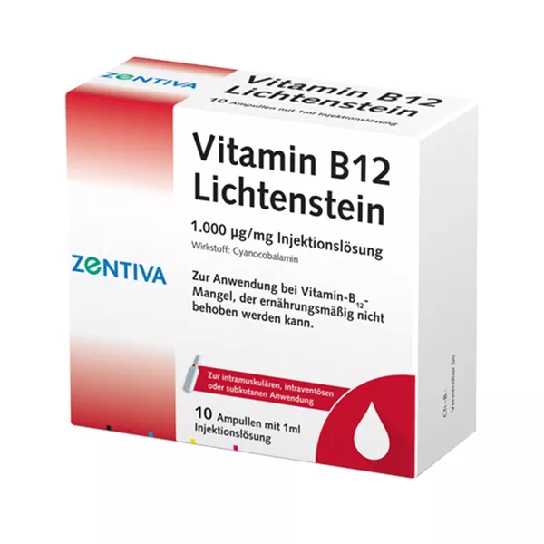 Vitamin B12 1.000 µg Lichtenstein Ampull, 10 x 1 ml