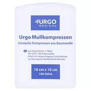 URGO Mullkompressen 10x10 cm unsteril 100 St
