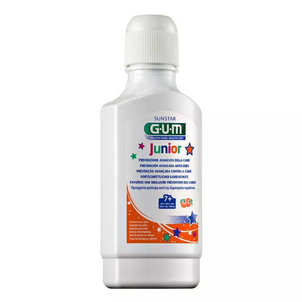 GUM Junior Mundspülung mit Calcium Orange 300 ml