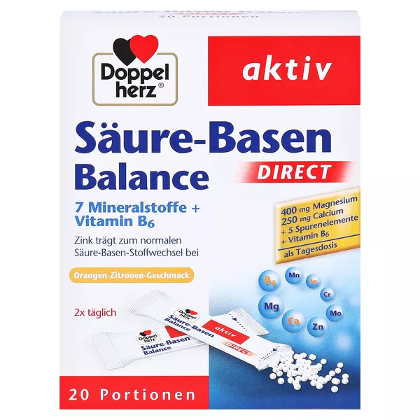 Doppelherz aktiv Säure-Basen Balance Direkt 7 Minderalstoffe + Vitamin B6 20 St