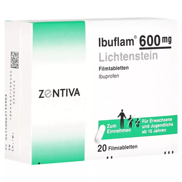IBUFLAM 600 mg Lichtenstein Filmtabletten 20 St