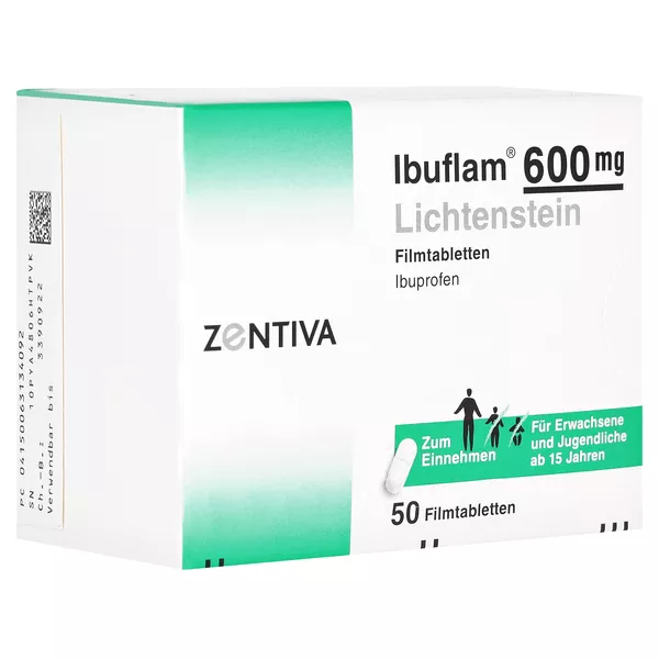 IBUFLAM 600 mg Lichtenstein Filmtabletten 50 St