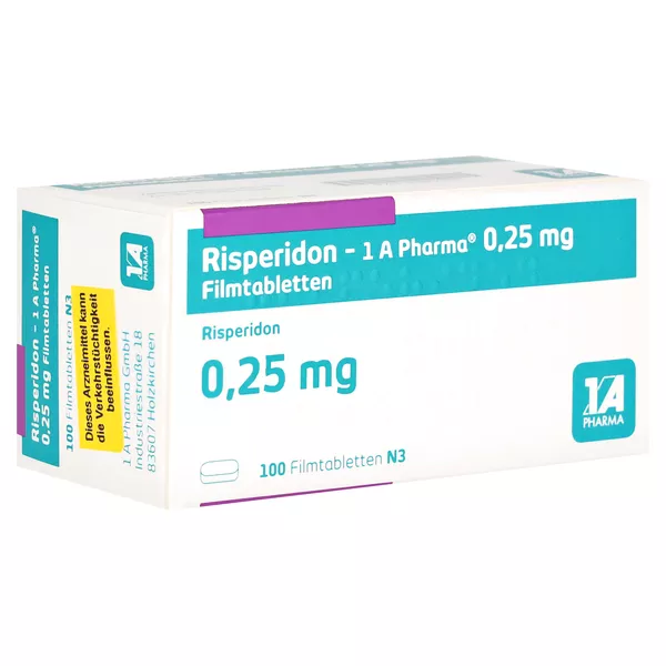 RISPERIDON-1A Pharma 0,25 mg Filmtabletten 100 St
