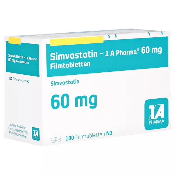 SIMVASTATIN-1A Pharma 60 mg Filmtabletten 100 St
