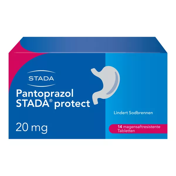 Pantoprazol STADA protect 20mg magensaftres.Tabl. bei Sodbrennen, 14 St.