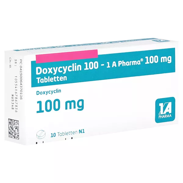 Doxycyclin 100-1a Pharma Tabletten 10 St