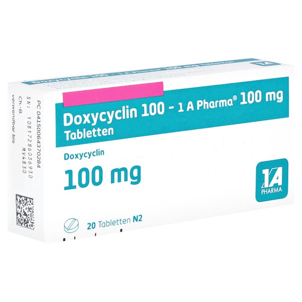 Doxycyclin 100-1a Pharma Tabletten 20 St