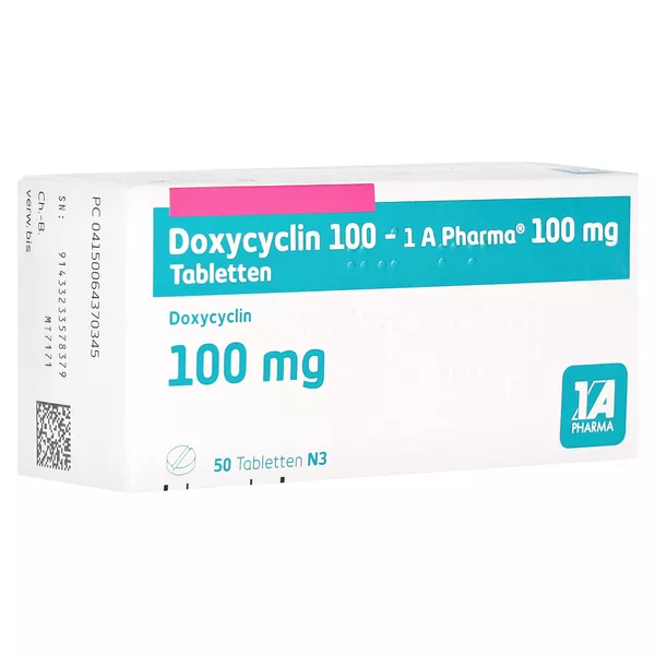 Doxycyclin 100-1a Pharma Tabletten 50 St
