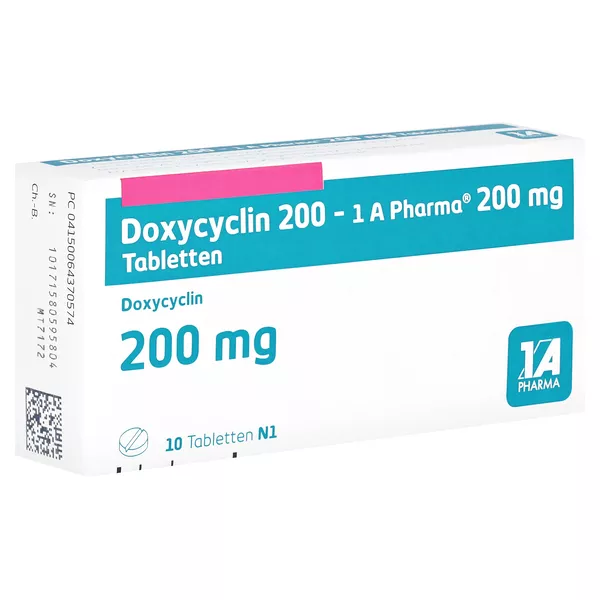 Doxycyclin 200-1a Pharma Tabletten 10 St