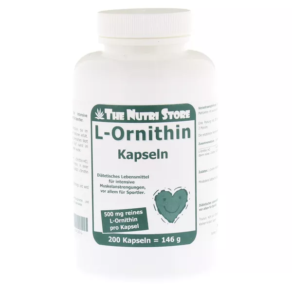 L-ornithin 500 mg Kapseln 200 St