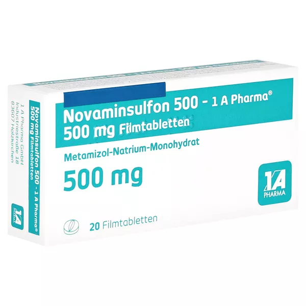 NOVAMINSULFON 500-1A Pharma Filmtabletten 20 St