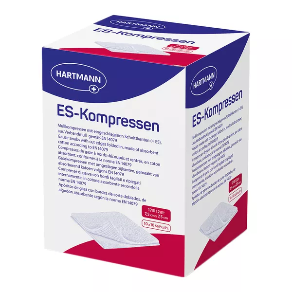 ES-Kompressen steril 7,5x7,5 cm 12f 10X10 St