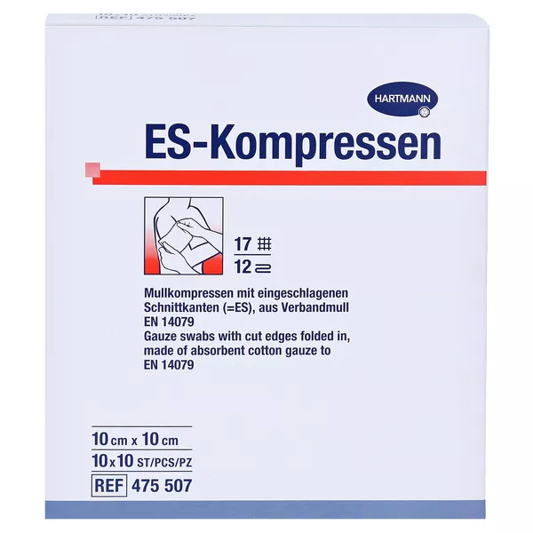 ES-Kompressen steril10x10 cm 12f 10X10 St