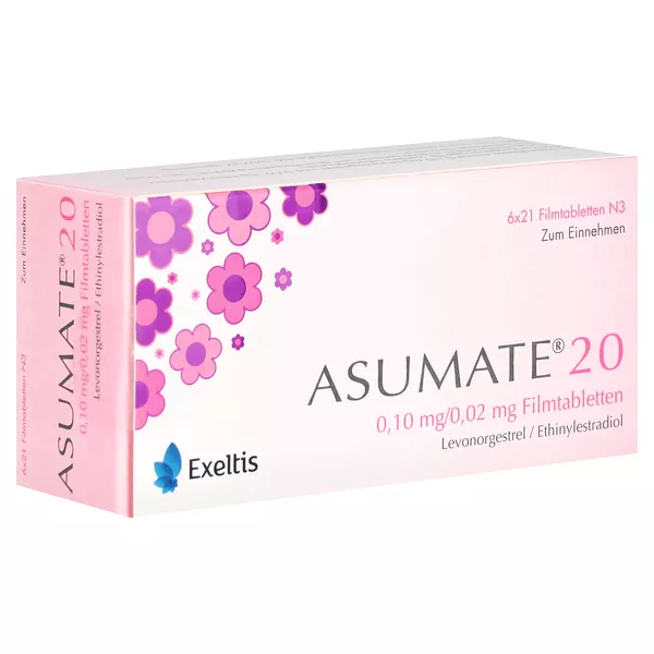 Asumate 20 0,1 mg/0,02 mg Filmtabletten 126 St