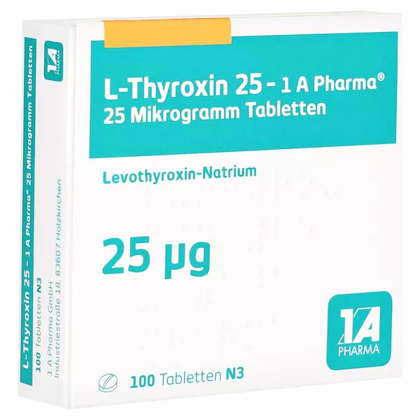 L-thyroxin 25-1a Pharma Tabletten 100 St
