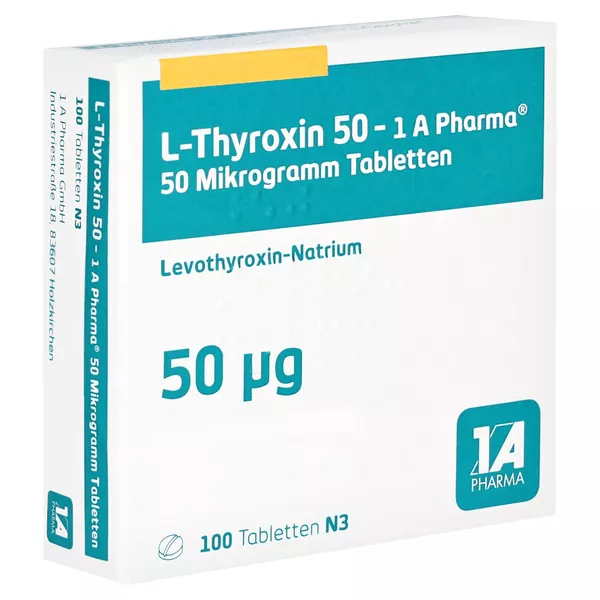 L-thyroxin 50-1a Pharma Tabletten, 100 St.