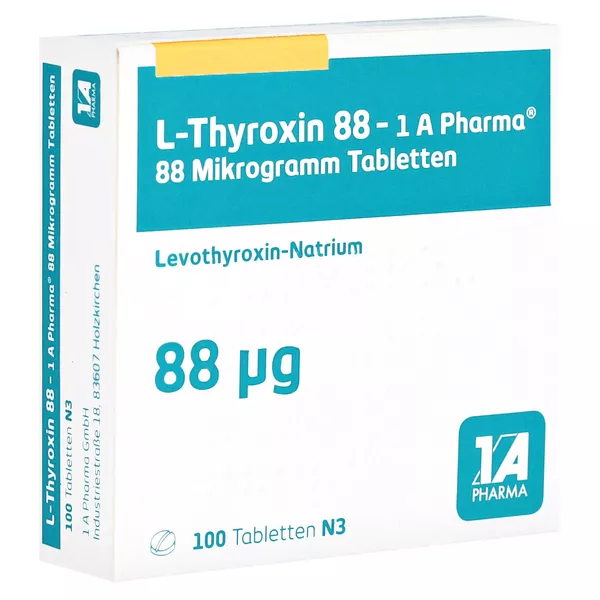 L-thyroxin 88-1a Pharma Tabletten 100 St