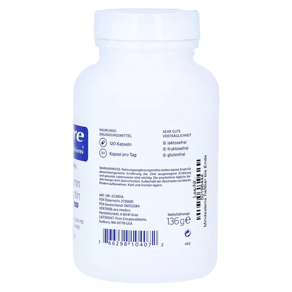 pure encapsulations Glucosamin + Chondroitin + MSM 120 St