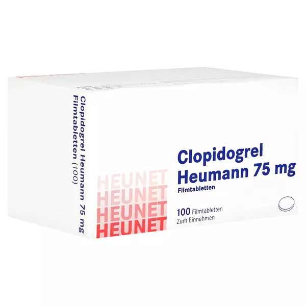 CLOPIDOGREL Heumann 75 mg Filmtabletten Heunet 100 St