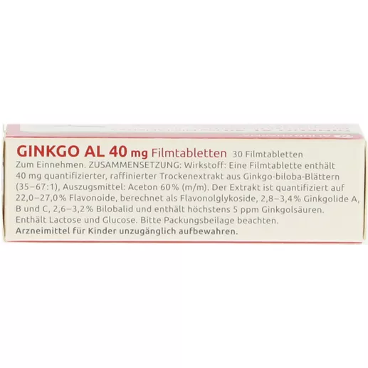 Ginkgo AL 40 mg Filmtabletten 30 St