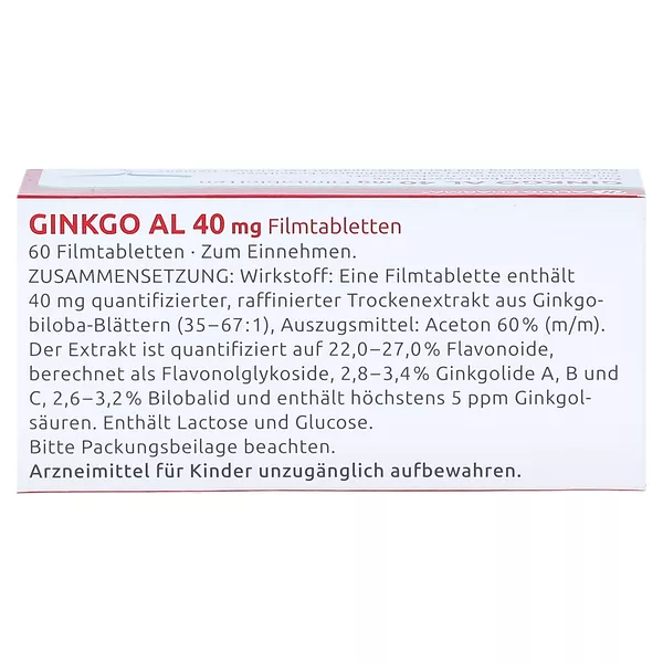 Ginkgo AL 40 mg Filmtabletten, 60 St.