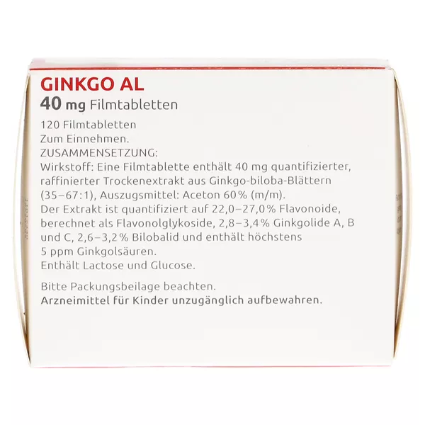 Ginkgo AL 40 mg Filmtabletten 120 St