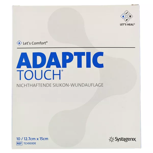 Adaptic Touch 12,7x15 cm nichthaft.Sil.W 10 St