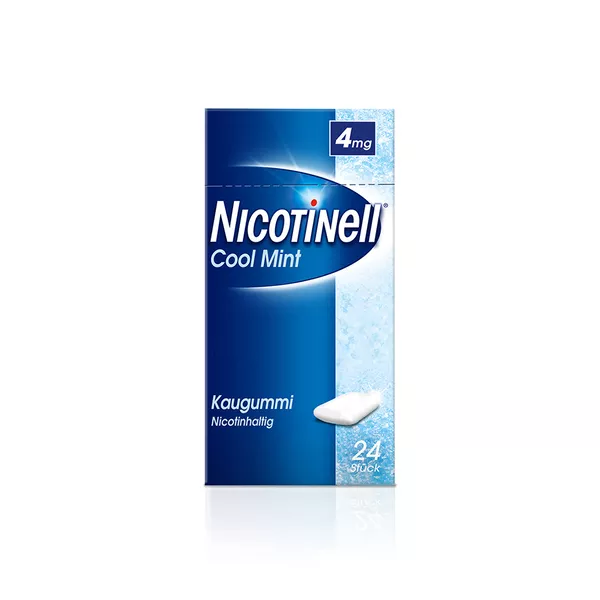 Nicotinell Kaugummi 4 mg Cool Mint 24 St