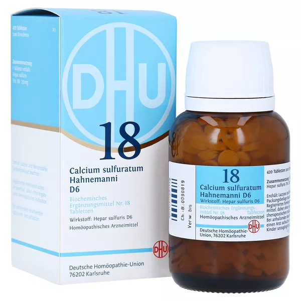 DHU Schüßler-Salz Nr. 18 Calcium sulfuratum Hahnemanni D6, 420 St.