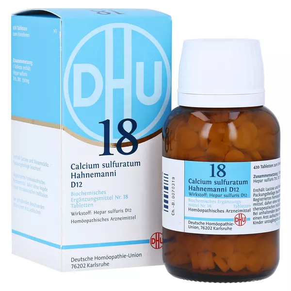 DHU Schüßler-Salz Nr. 18 Calcium sulfuratum Hahnemanni D12 420 St