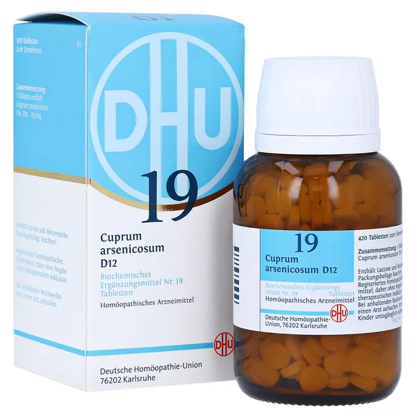 DHU Schüßler-Salz Nr. 19 Cuprum arsenicosum D12, 420 St.