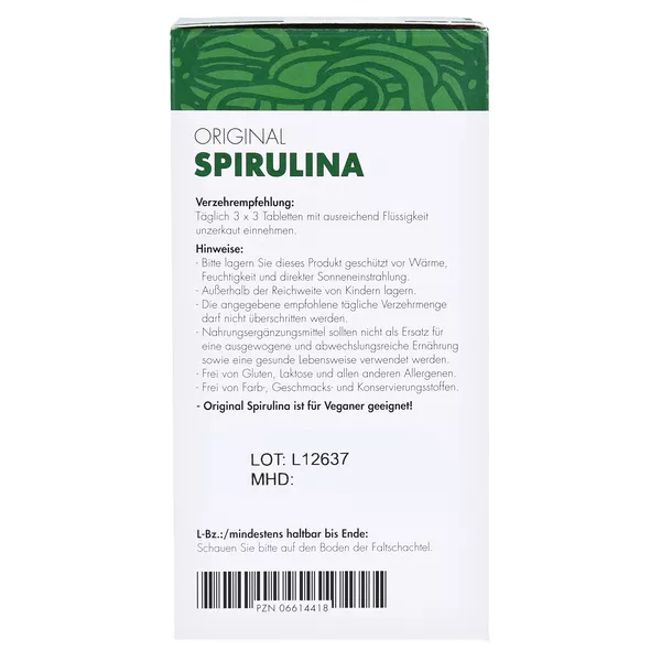 Original Spirulina Tabletten, 480 St.