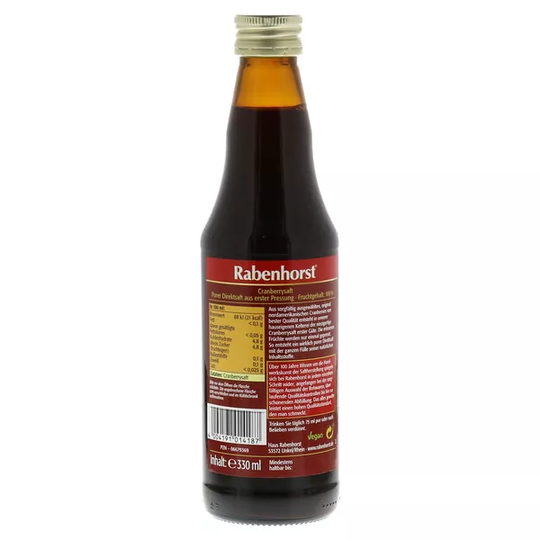Rabenhorst Cranberry Muttersaft, 330 ml