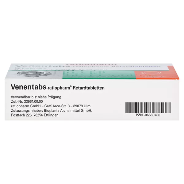 Venentabs ratiopharm 100 St