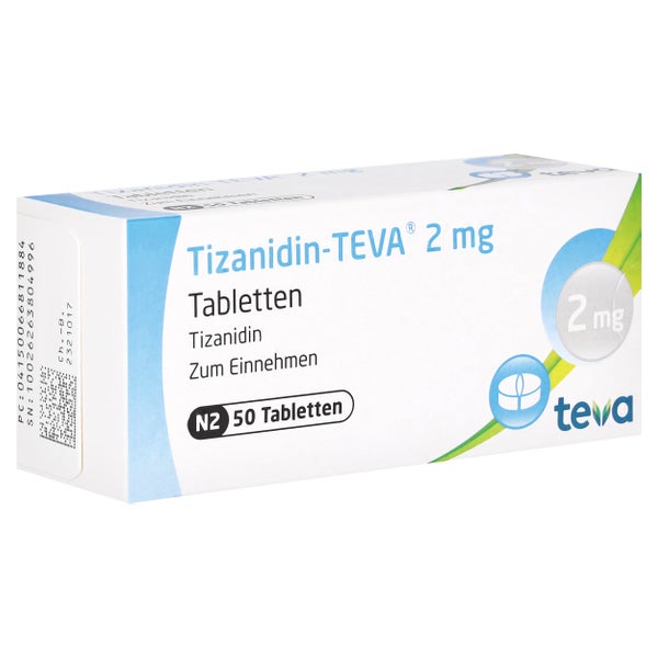 Tizanidin Teva 2 mg Tabletten 50 St