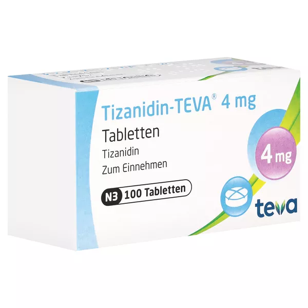 Tizanidin Teva 4 mg Tabletten, 100 St.