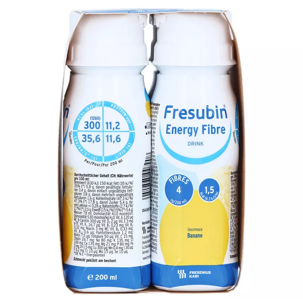 Fresubin Energy Fibre Trinknahrung Banane 6X4X200 ml