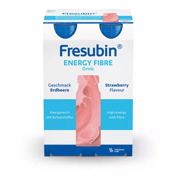Fresubin Energy Fibre Trinknahrung Erdbeere 4X200 ml
