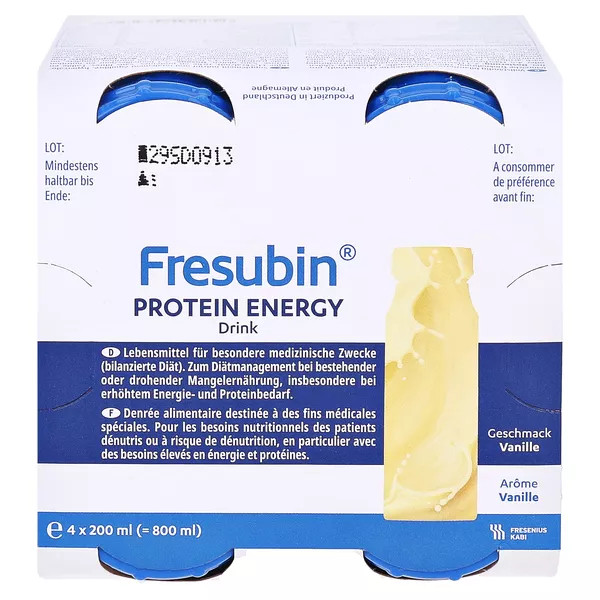 Fresubin Protein Energy DRINK Trinknahrung Vanille 4X200 ml
