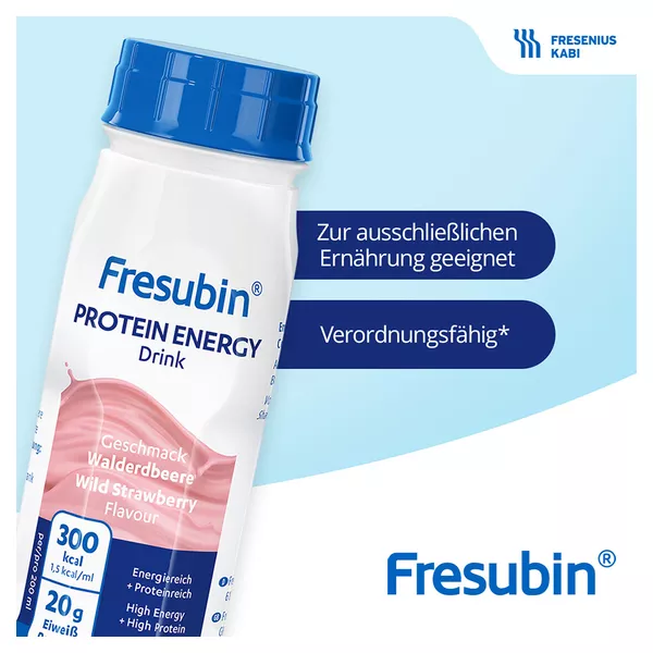 Fresubin Protein Energy DRINK TrinknahrungWalderdbeere 4X200 ml