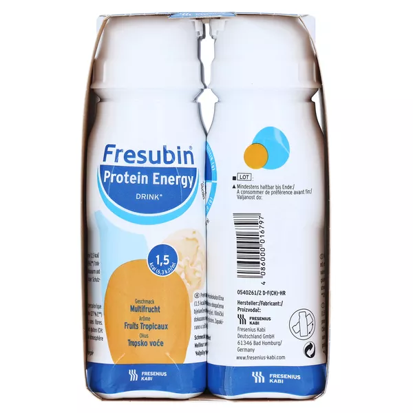 Fresubin Protein Energy DRINK Trinknahrung Multifrucht 4X200 ml