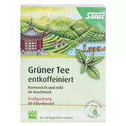 Grüner TEE Entkoffeiniert Bio Salus Filt 40 St
