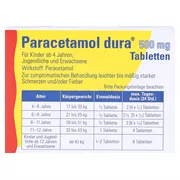 Paracetamol dura 500 mg Tabletten, 10 St.