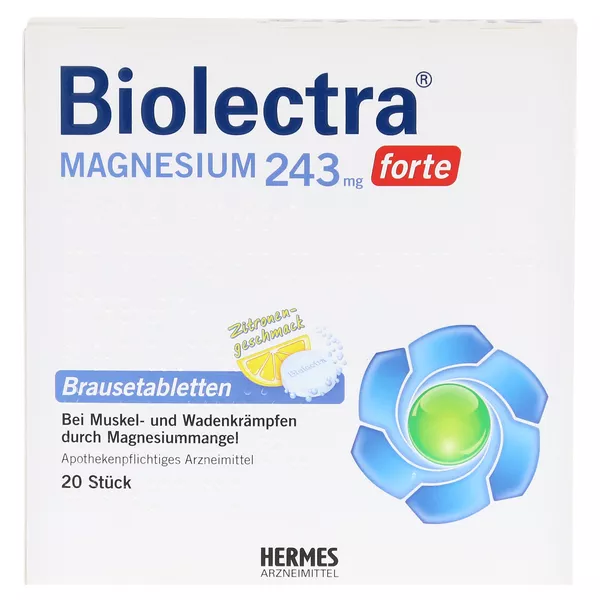 Biolectra Magnesium 243 mg forte Zitrone 20 St