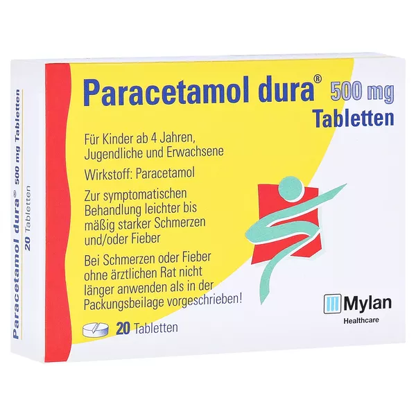 Paracetamol dura 500 mg Tabletten 20 St