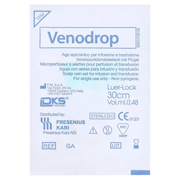 Venodrop Venenpunktionsbesteck 21 G 20 m 1 St