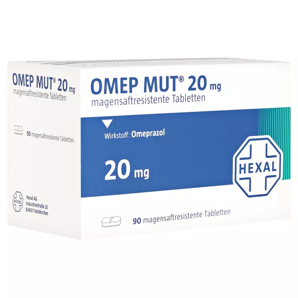 OMEP MUT 20 mg magensaftresistente Tabletten 90 St
