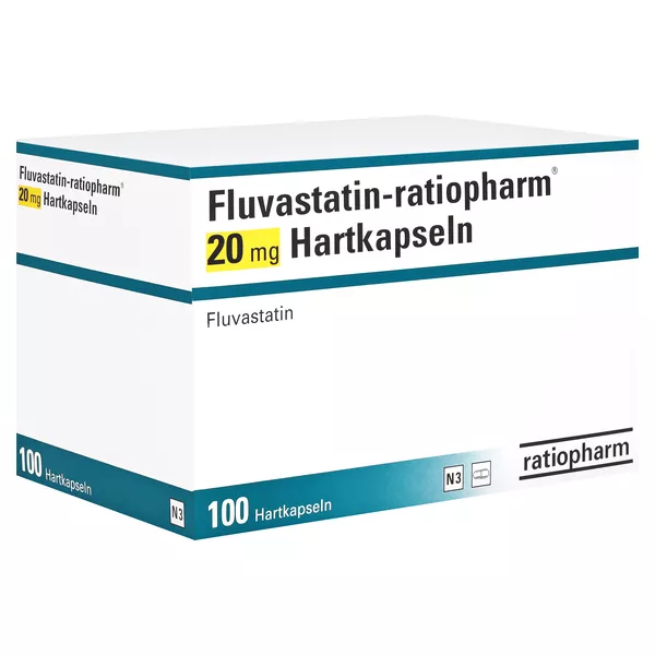 FLUVASTATIN-ratiopharm 20 mg Hartkapseln 100 St