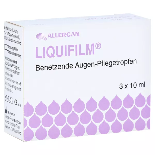 Liquifilm Benetzende Augen Pflegetropfen, 3 x 10 ml